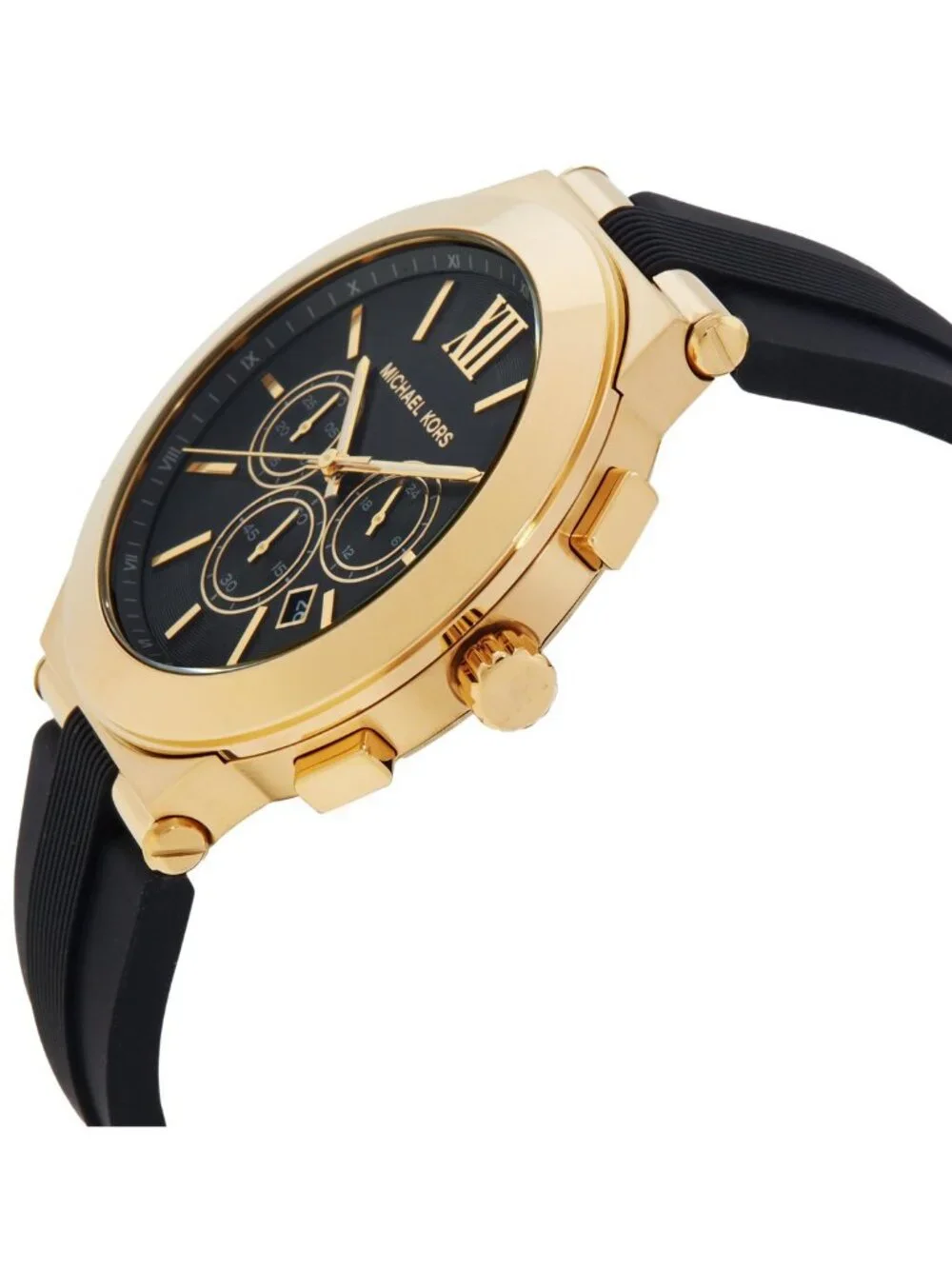 NWT Michael Kors Oversized Billie Chronograph Quartz Black Dial Men's Watch